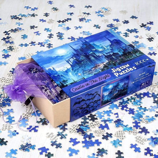 Puzzle Statue - Nuit - Anvers - Jigsaw puzzle - Puzzle 1000 pièces adultes  