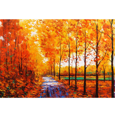 Ingooood Jigsaw Puzzle 1000 Pieces- Oil Painting-Fallen Leaves in Autumn - Entertainment Toys for Adult Special Graduation or Birthday Gift Home Decor - Ingooood jigsaw puzzle 1000 piece
