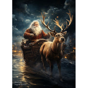 Ingooood Jigsaw Puzzle 1000 Pieces- Santa Claus and Reindeer - Entertainment Toys for Adult Special Graduation or Birthday Gift Home Decor