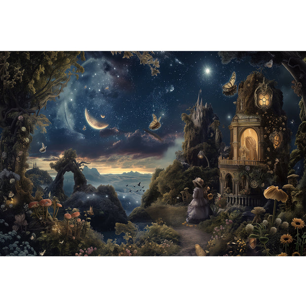 Ingooood Jigsaw Puzzle 1000 Pieces- The Girl Under the Stars - Entertainment Toys for Adult Special Graduation or Birthday Gift Home Decor