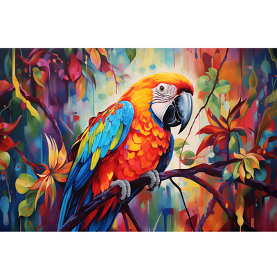 Ingooood Jigsaw Puzzle 1000 Pieces- Oil Painting-Colorful Parrot - Entertainment Toys for Adult Special Graduation or Birthday Gift Home Decor