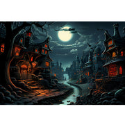 Ingooood Jigsaw Puzzle 1000 Pieces- Halloween Town - Entertainment Toys for Adult Special Graduation or Birthday Gift Home Decor