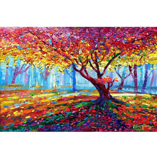 Ingooood Jigsaw Puzzle 1000 Pieces- GOLDEN SEASON TREE 3 - Entertainment Toys for Adult Special Graduation or Birthday Gift Home Decor