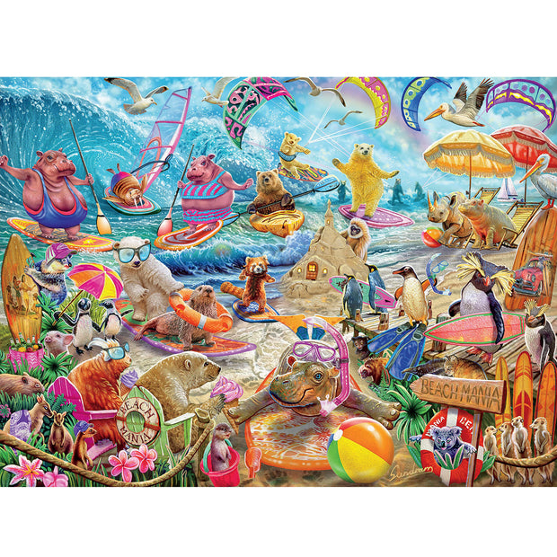 Ingooood Wooden Jigsaw Puzzle 1000 Piece - Beach Surfing - Ingooood jigsaw puzzle 1000 piece