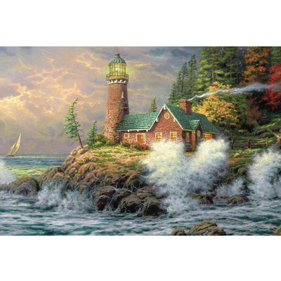 Ingooood Wooden Jigsaw Puzzle 1000 Pieces-Home by the shore- Entertainment Toys for Adult Special Graduation or Birthday Gift Home Decor - Ingooood jigsaw puzzle 1000 piece