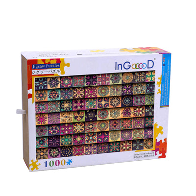 Ingooood Wooden Jigsaw Puzzle 1000 Piece - Pattern-2 - Ingooood jigsaw puzzle 1000 piece