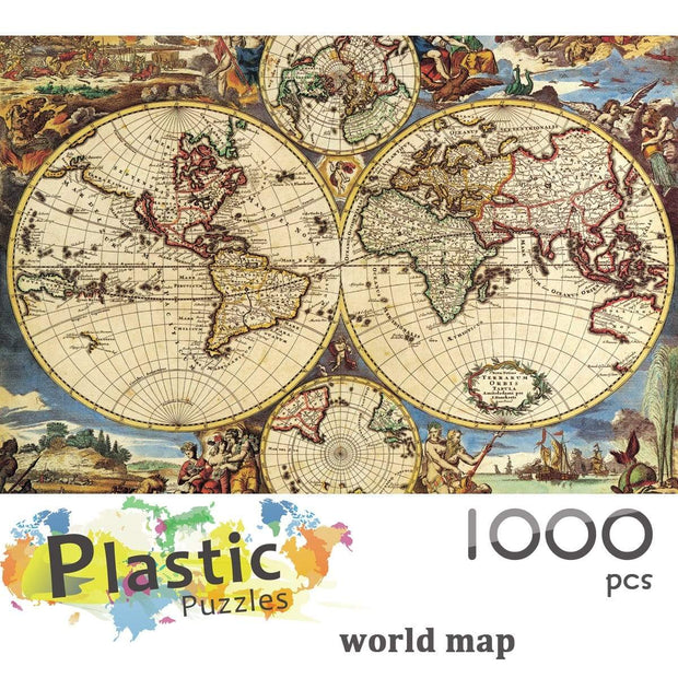 Circular World Map Puzzle 1000 Piece